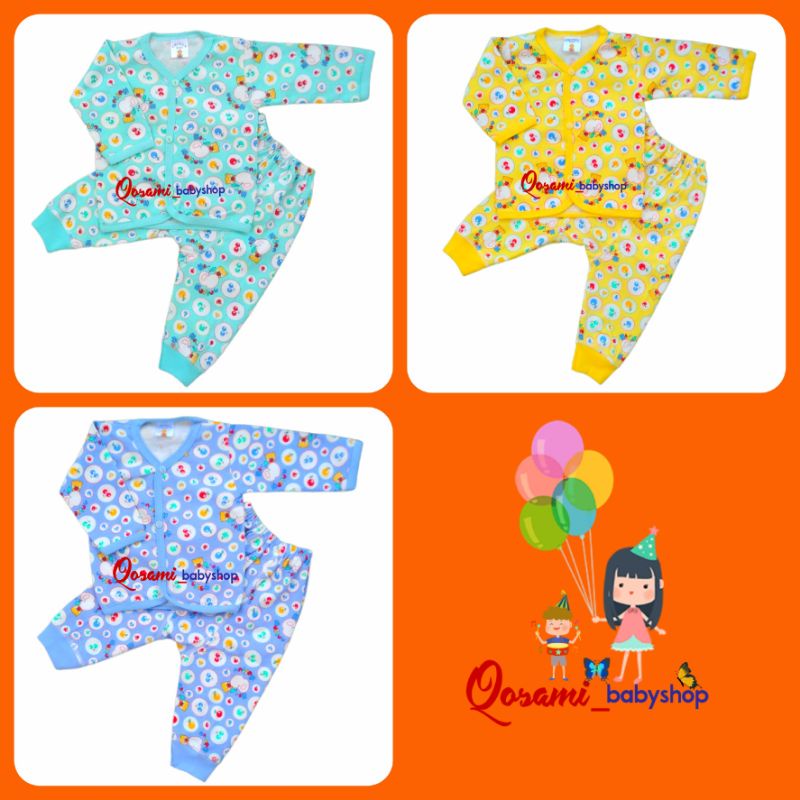 CRAKEN Setelan Panjang Bayi Newborn Motif SNI