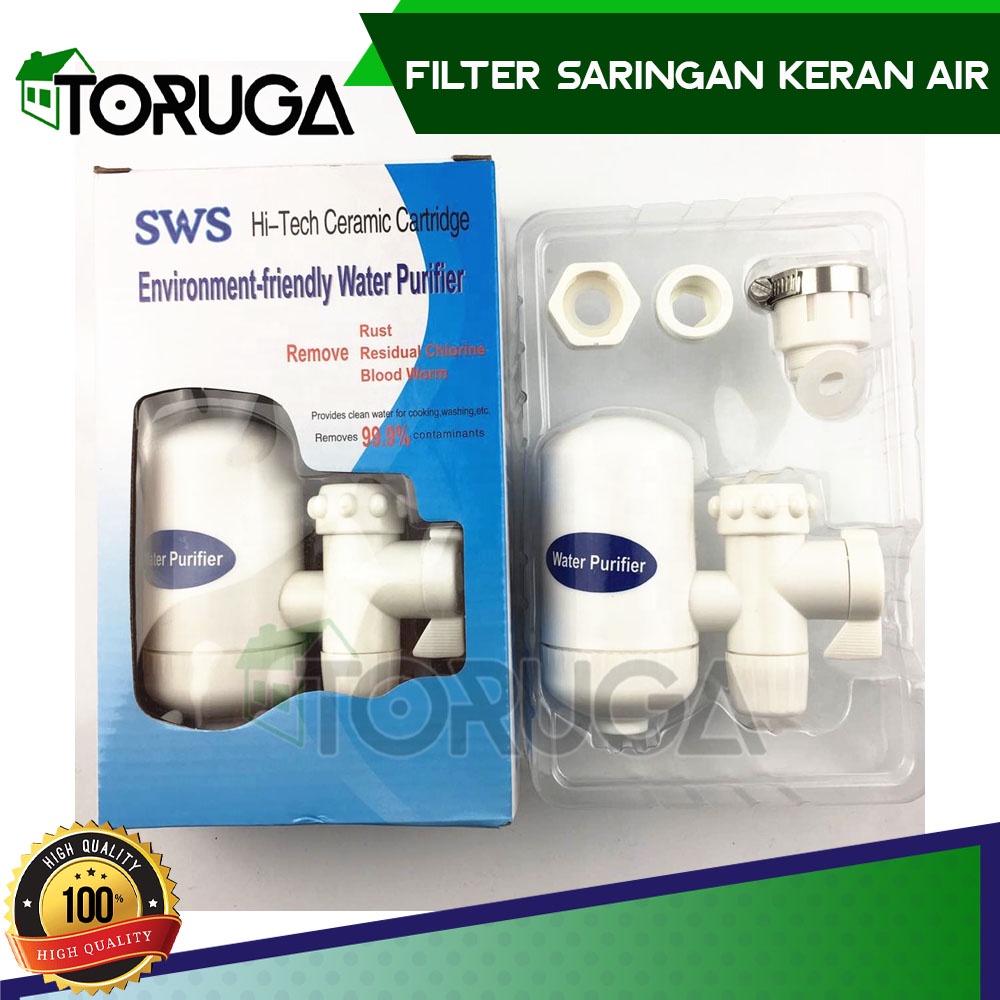 Filter Saringan Air Keran Water Purifier SWS Hi-Tech Ceramic Higienis Aman