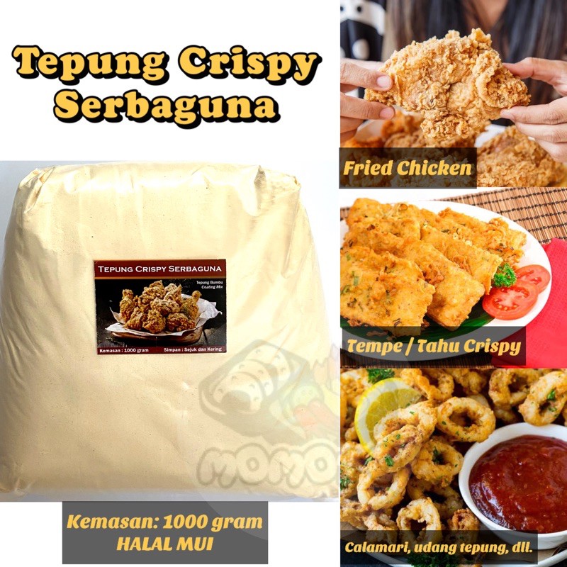 Tepung Bumbu Ayam Tepung Crispy Serbaguna 1kg Ayam Goreng Kfc Mcd Breader Fried Chicken Shopee Indonesia