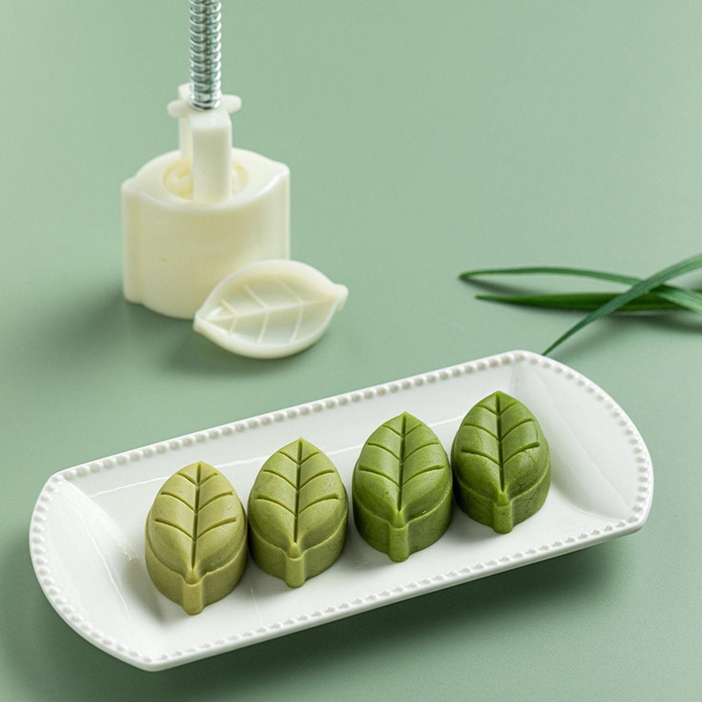 【 ELEGANT 】 Ma'amoul Bentuk Oriental Gaya Cina Berbentuk Daun Dapur Tekan Tangan Baking Cookie Stamp Cutter