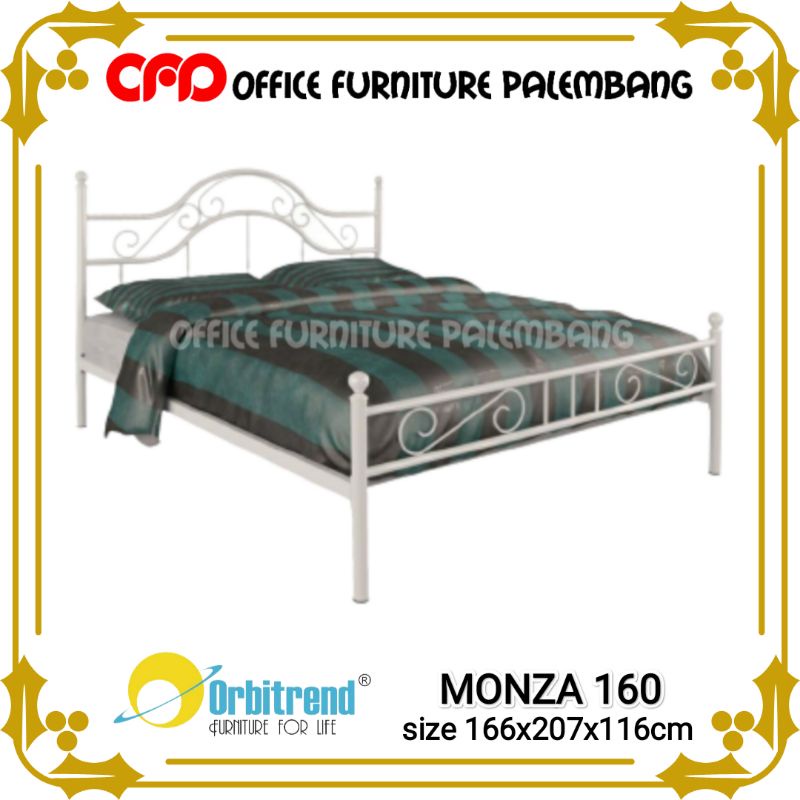 ranjang besi orbitend monza 160 ranjang besi kasur matras
