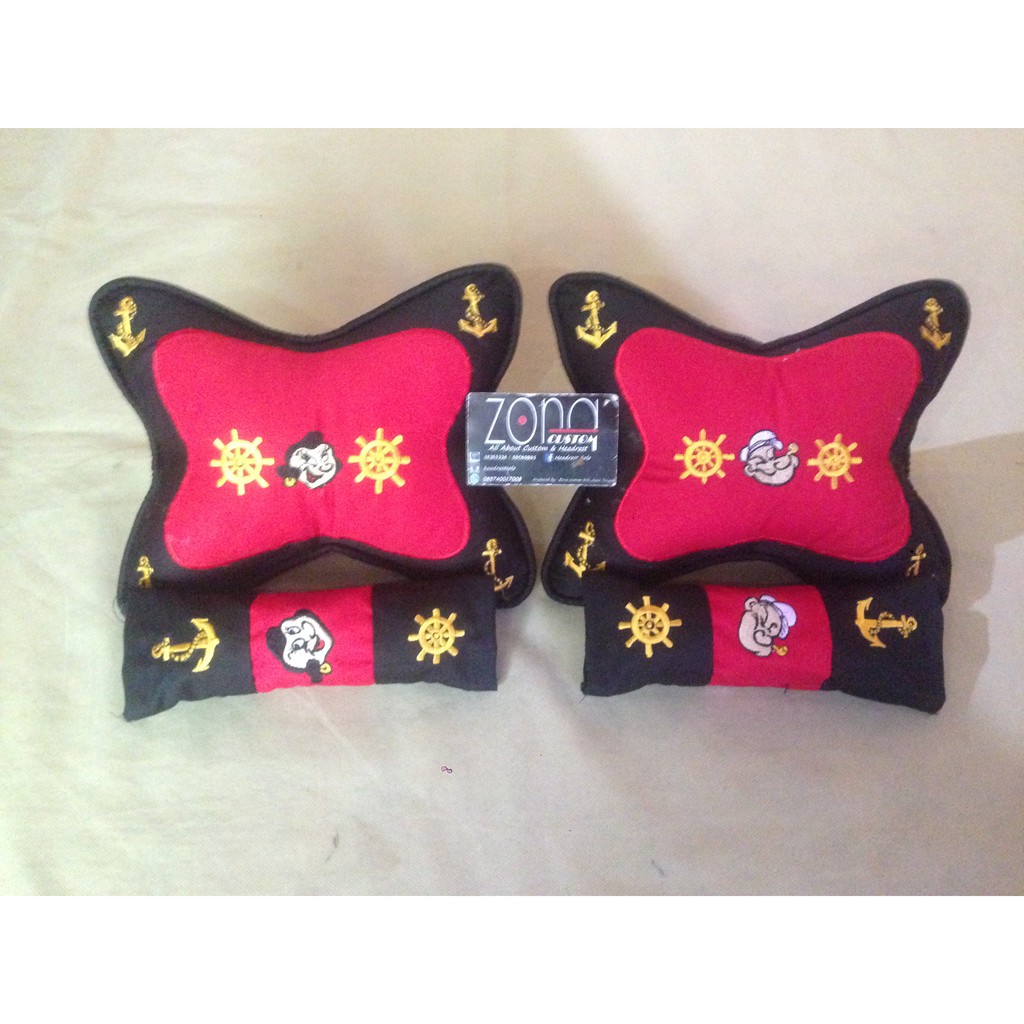 Bantal mobil popeye/bantal mobil jangkar/pelaut/marinir/kemudi kapal