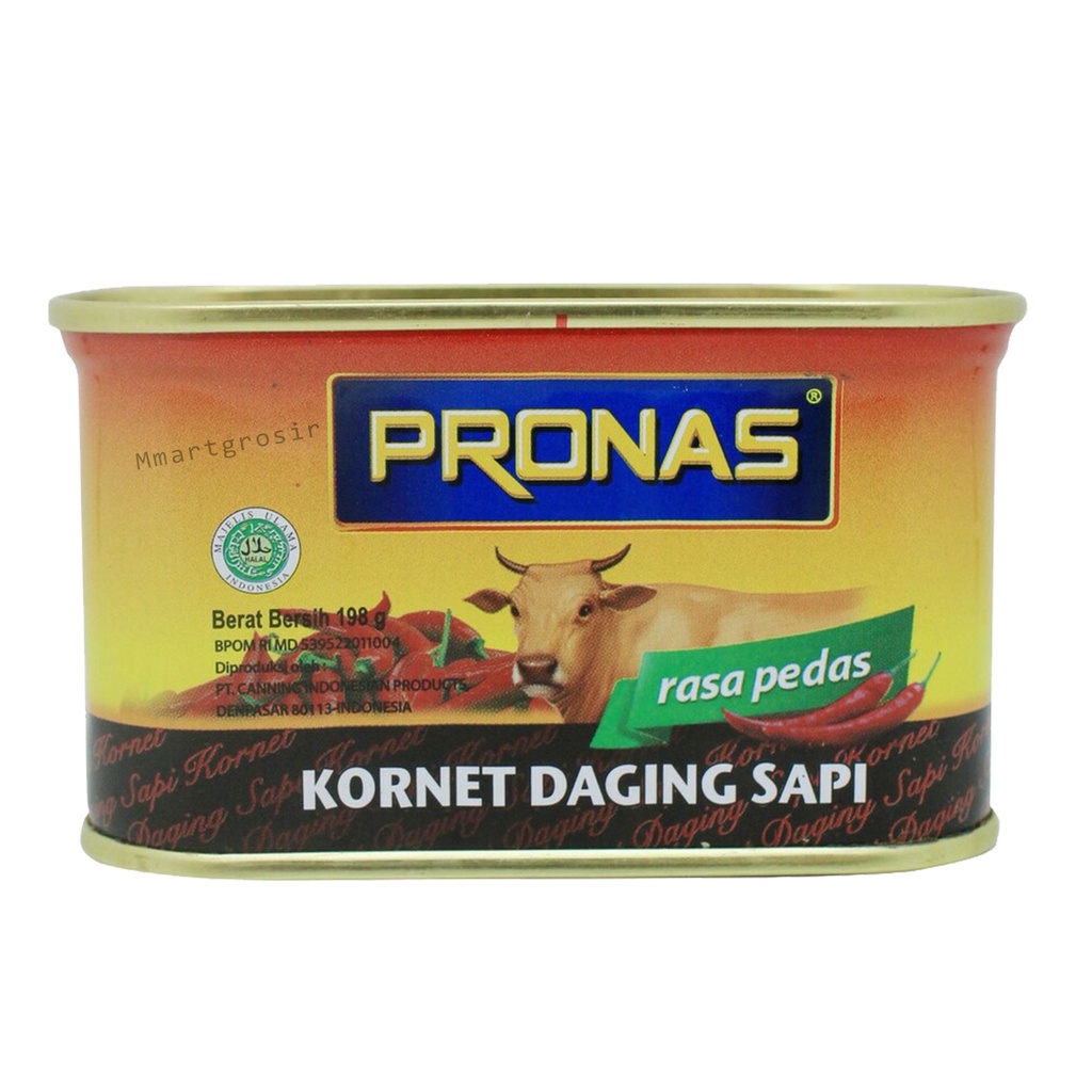 PRONAS KORNET DAGING SAPI RASA PEDAS 198g