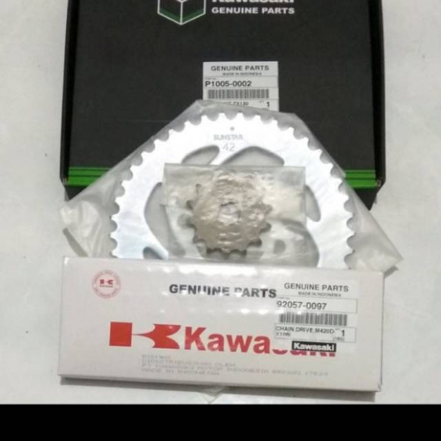 GEAR set Kawasaki zx 130 original Kawasaki