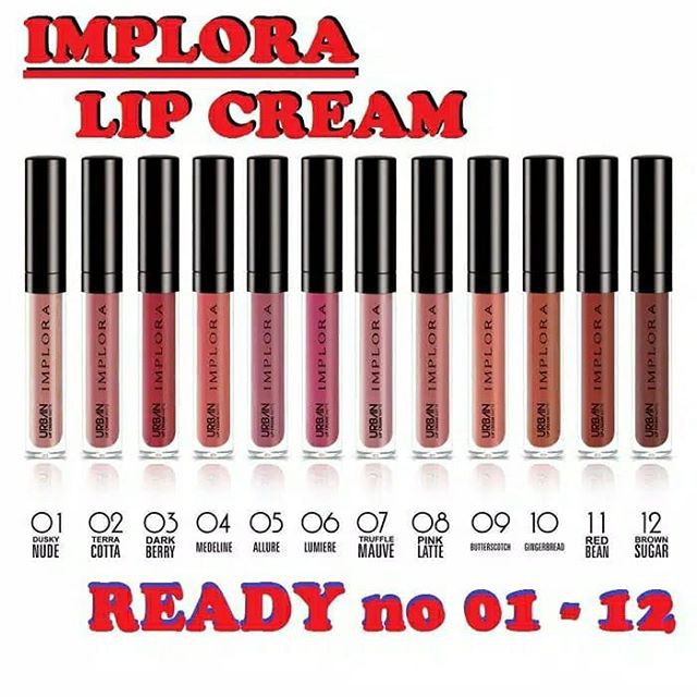 Implora Urban Lip Cream Matte Implora urban Lipcream Matte Implora Lipcream Implora Lip Cream