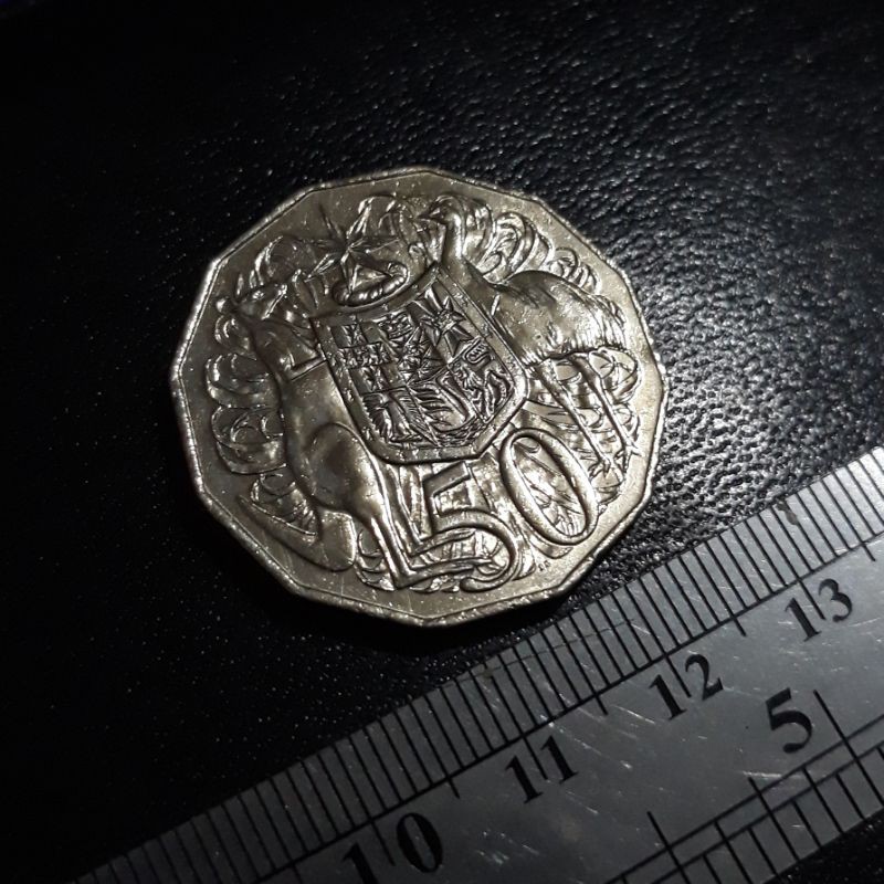 Koin Kuno Koleksi Asing : Australia - 50 Cents 2012