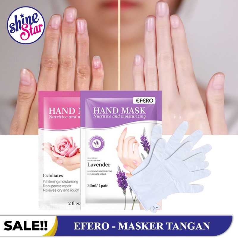 SHINE STAR - [ COD ] EFERO HAND MASK MELEMBUTKAN TANGAN / MASKER TANGAN PENGELUPAS KULIT KERING &amp; MATI