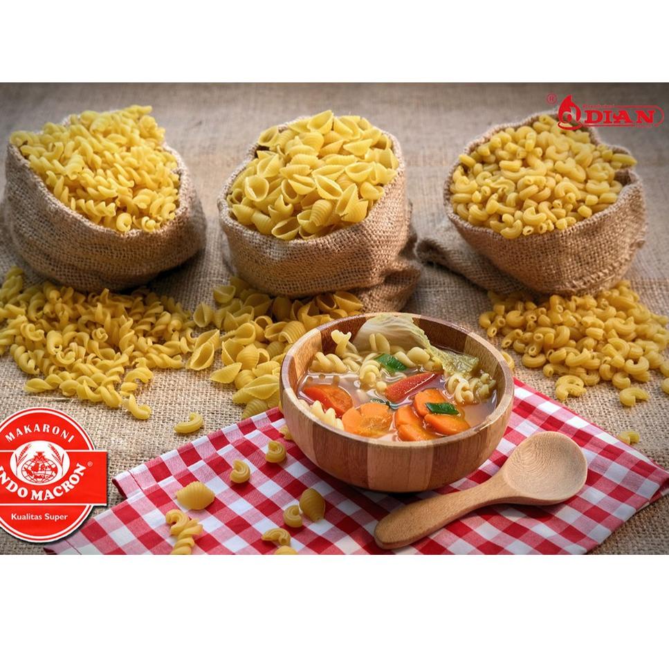 

[Ready] - MAKARONI KHUSUS REBUS KILOAN MENTAH INDOMACRON (UNTUK SEBLAK, SOP, BAHAN MAKARONI SCHOTEL)