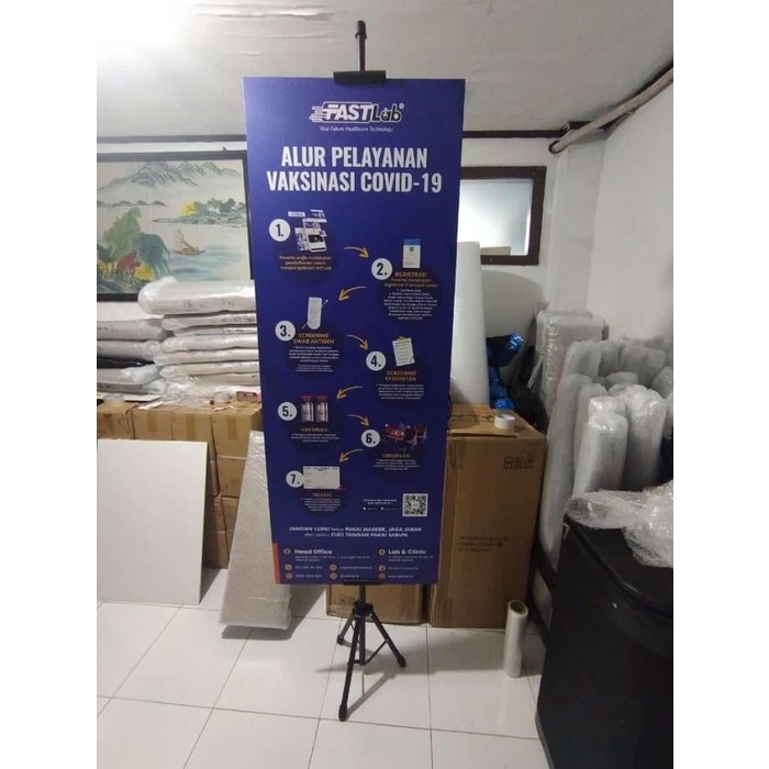 

Tripod Banner Stand Kwalitas 1
