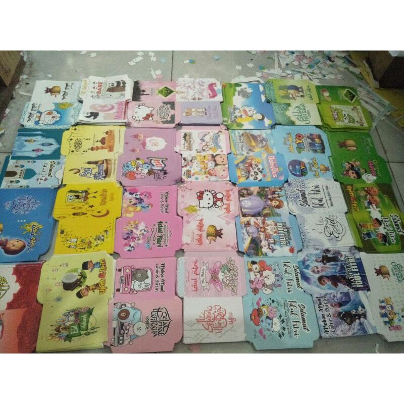 

Amplop lebaran KARTUN LUCU isi 100 free plastik