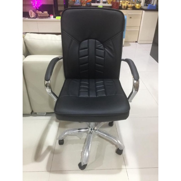 KURSI MANAGER KURSI KANTOR PLASMA GOLD KAKI BESI