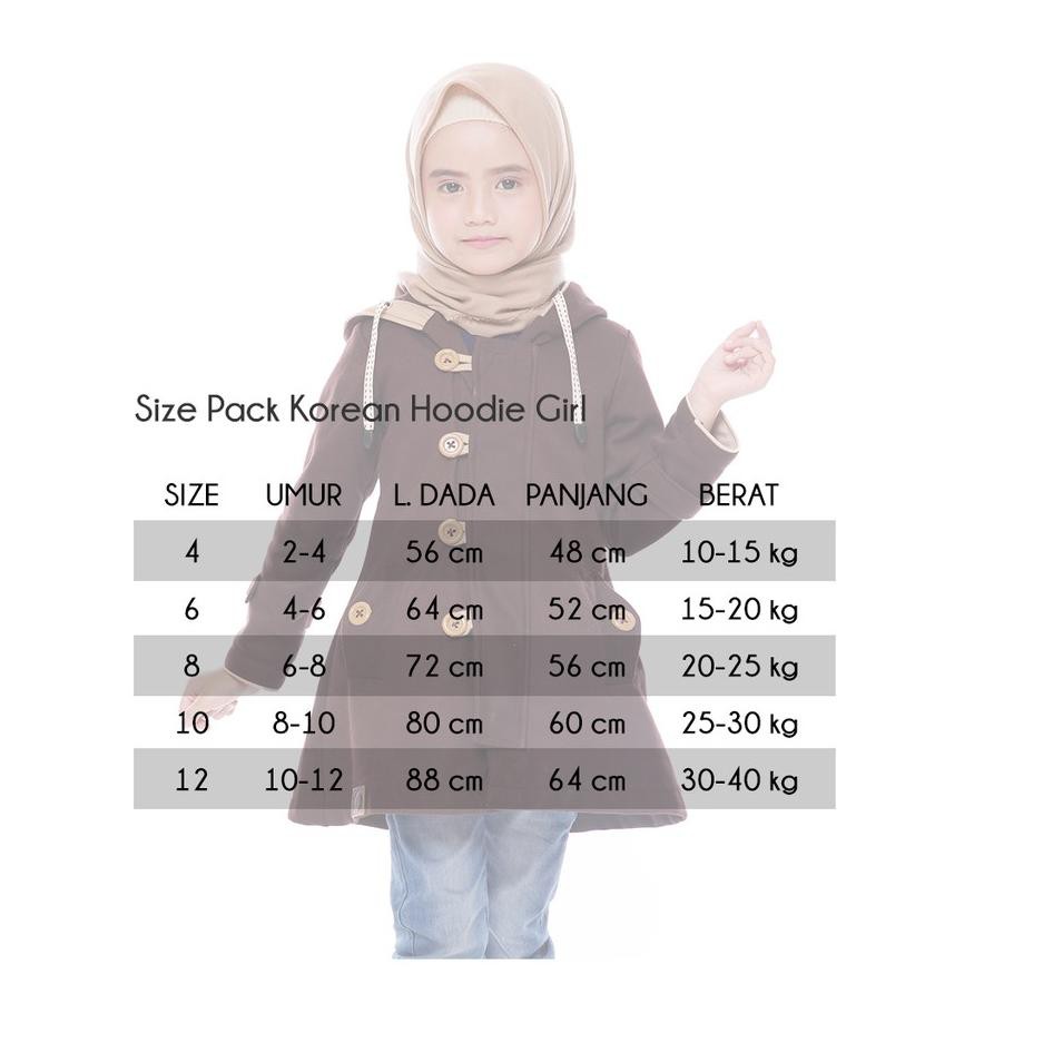 bin Baju Jaket Korean Hoodie Couple Ibu Dan Anak Perempuan Coklat Krem ✬✬