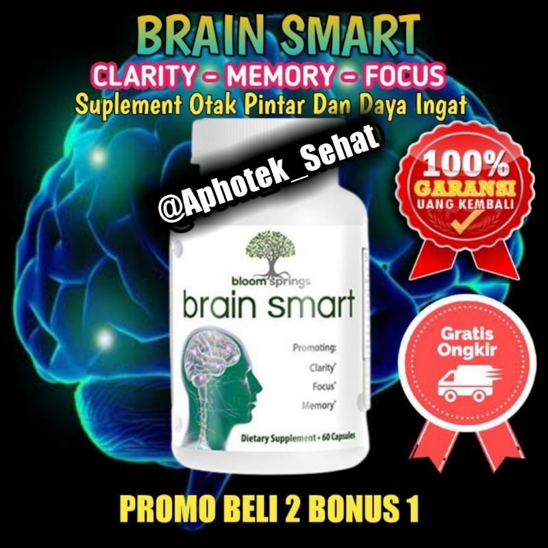 

Suplemen Daya Ingat Brain Smart Bloom Springs Herbal Original