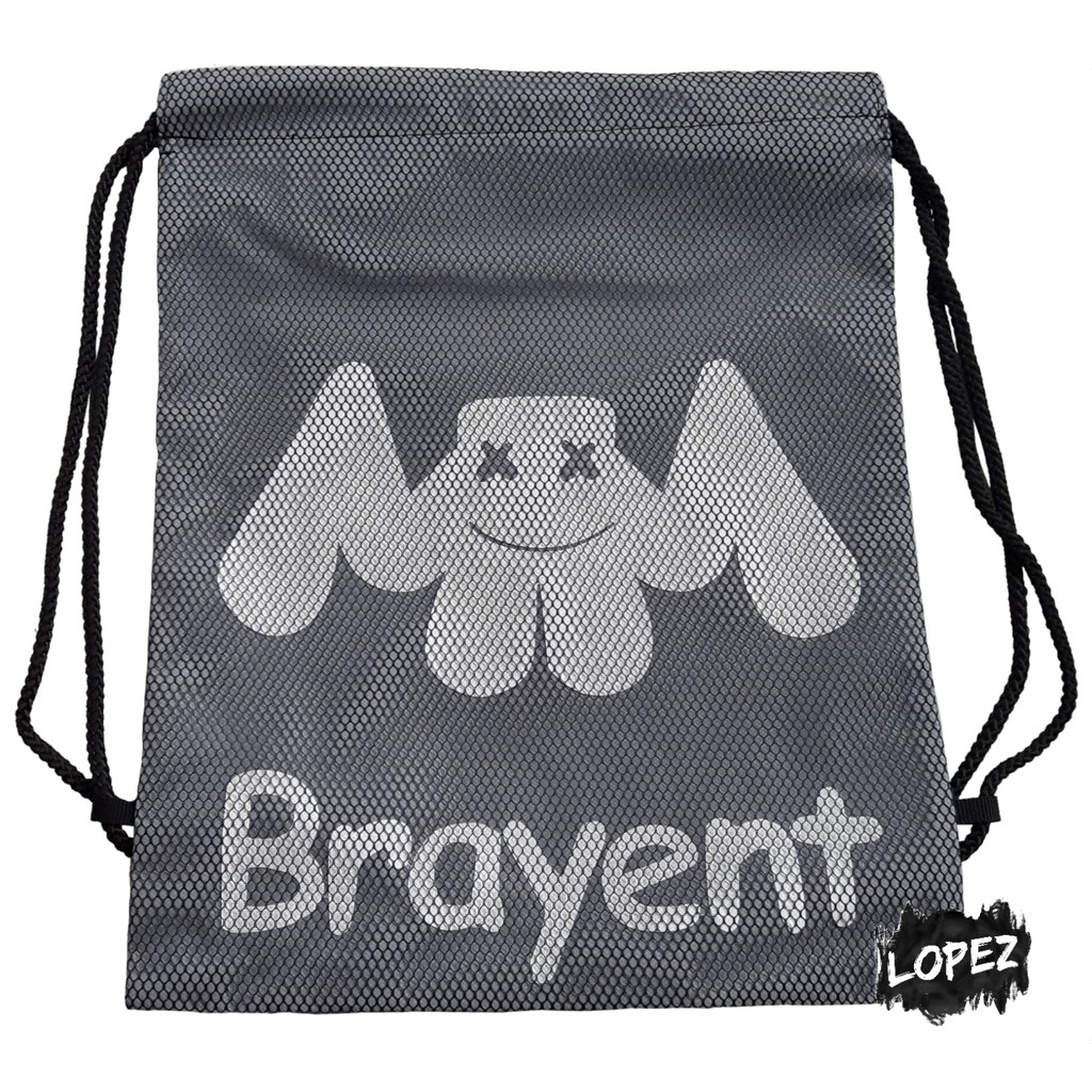 Tas Jaring Marshmello / String Bag Music DJ / Drawstringbag Musik Lopez