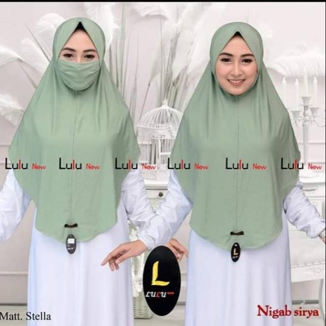 BUY1GET1FREE HIJAB LULU NIQAB NON PET/ HIJAB LULU ORIGINAL/ KHIMAR MASKER/ KHIMAR JUMBO