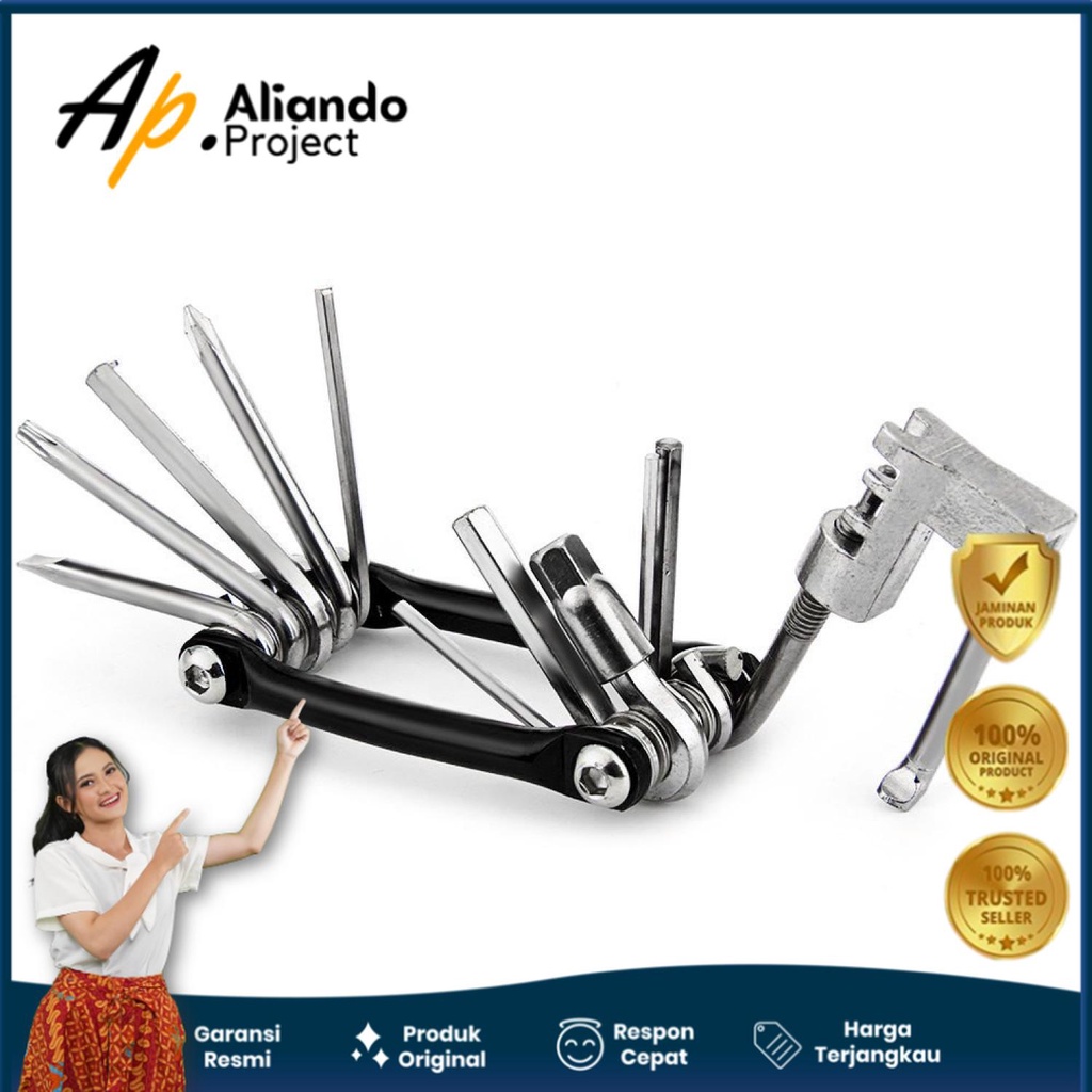 Obeng Set Swiss Army EDC 11 in 1 Modern Original Unik Murah Terjangkau Garansi