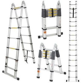 H&L Tangga Teleskopik Model A - 5 Meter - A Type Double Aluminum