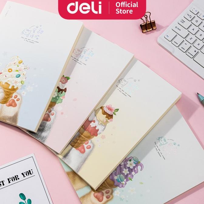

Deli notebook dengann Soft Cover binatang A5 60 halaman 4 pola FA560