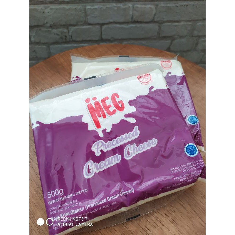 

MEG processed cream cheese