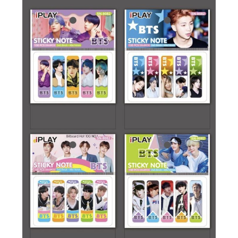 pembatas buku plastik/post it plastik/bookmark/sticky note PLASTIC-6