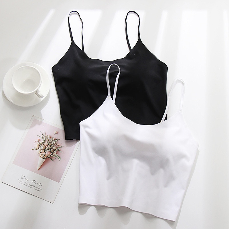 Tank Top Bra Polos Busa Kaos Dalaman Sport Cantik korean