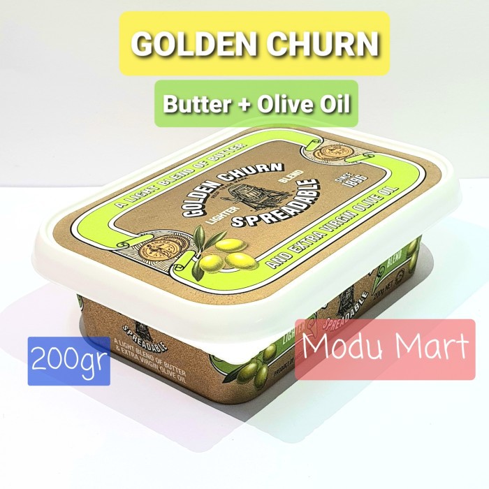 

GOLDEN CHURN Lighter Blend Butter Extra Virgin Olive Oil 200g - GOLDENCHURN Mentega Minyak Zaitun