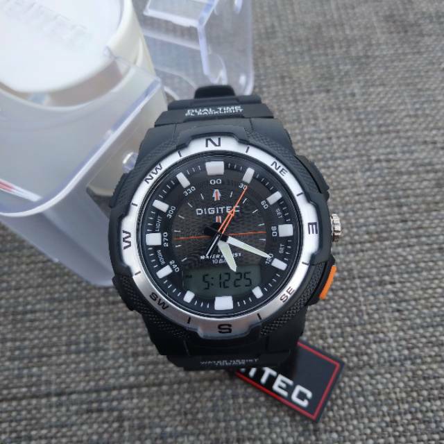 Digitec original unisex DG3067T DG3067 DG-3067T DG-3067 black silver bisa dipake renang