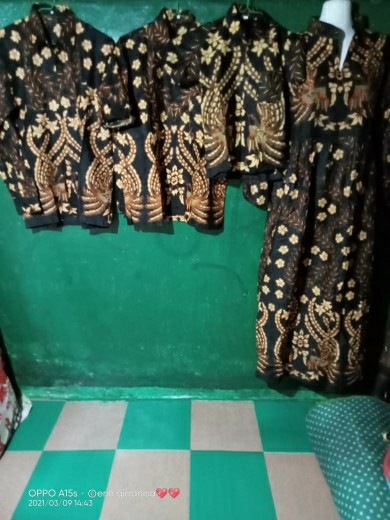 Batik Couple Keluarga - Batik Sarimbit Familly Set