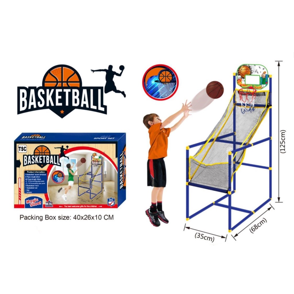 Mainan Anak Basket ball Mainan Bola Basket Set Mainan Olah Raga Anak
