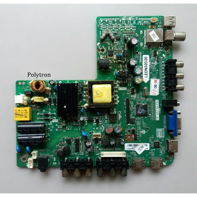 Mainboard LED TV Polytron PLD 32D552 32T552 PLD32D552 PLD32T552 Mesin Matherboard TP.VST59.P83 LCD L