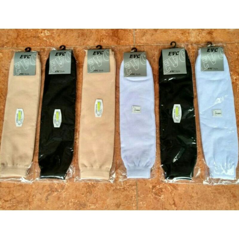 Handsock Deker tangan bahan kaos tebal / manset tangan merk evc halus  / manset tebal / deker siku