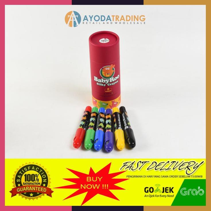 

Joan Miro Baby Roo Silky Washable Crayon 6Pcs Box