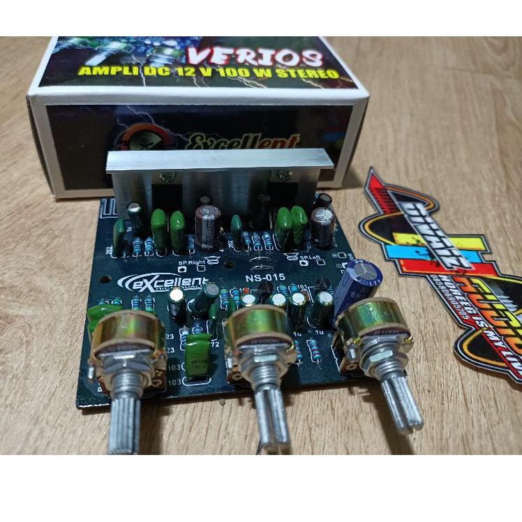 Harga lebay-- Kit Power DC 12 volt ic TDA 2003 Stereo + control VERIOS