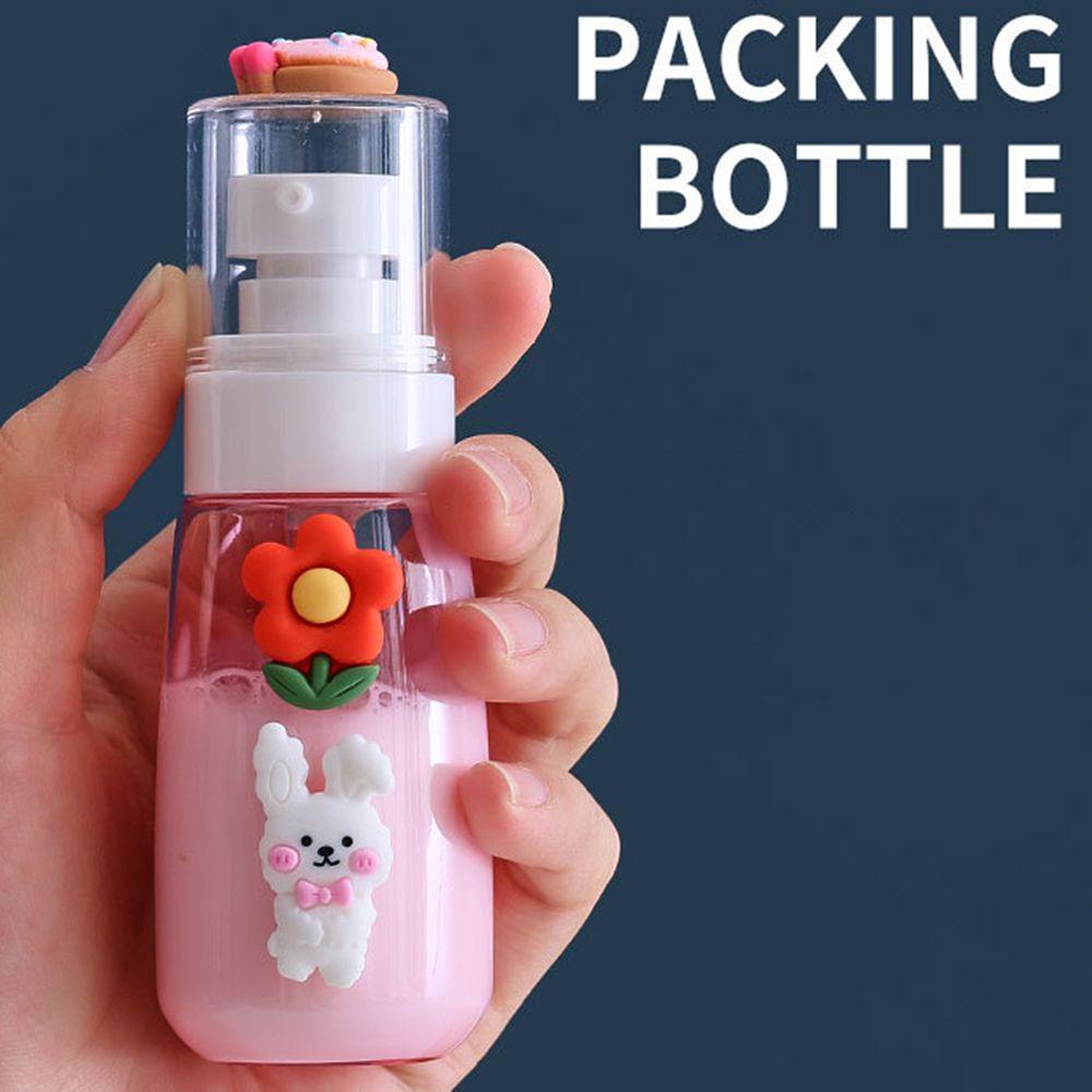 Agustinina Anime Lotion Bottle Portable Kartun Perawatan Kulit Shampoo Alat Kecantikan Botol Isi Ulang