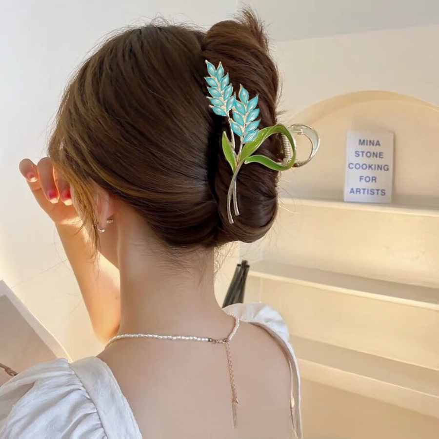 Jepit Rambut Ponytail Bahan Alloy Gaya Korea Untuk Wanita