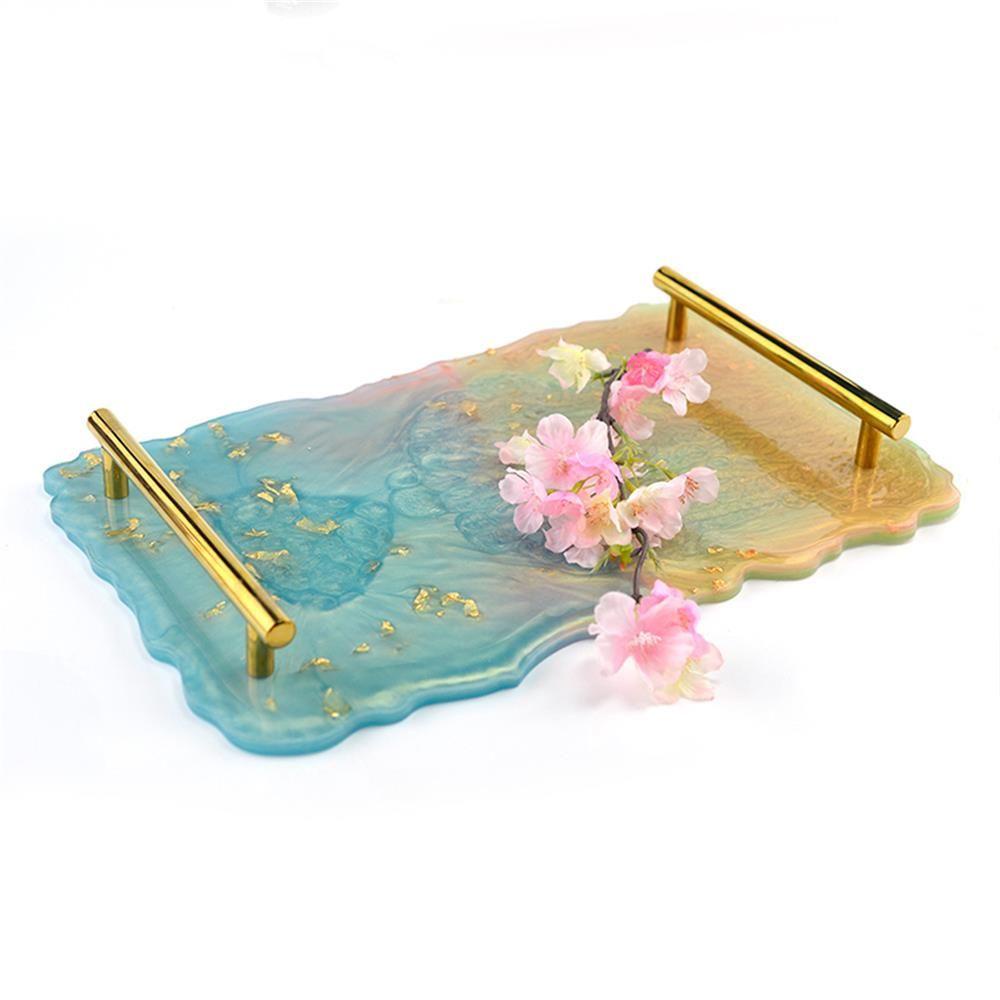 R-flower Tray Mold Handmade Resin Irregular Tatakan Gelas