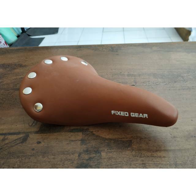 Sadel Sepeda Fixie Classic | Jok Sepeda Kulit Sintetis | Sadel Sepeda Klasik