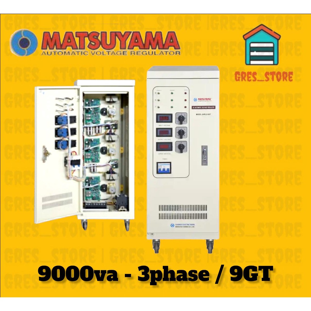 Stabilizer MATSUYAMA LD 9 GT 9 Kva 3 phase STAVOLT MATSUYAMA 9000va GT 3PHASE 9000VA MATSUYAMA