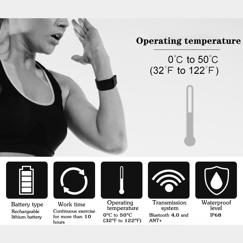 Action Free Heart Monitor Armband lengan Optical dual ANT BLUETOOTH HR - ACTION FREE