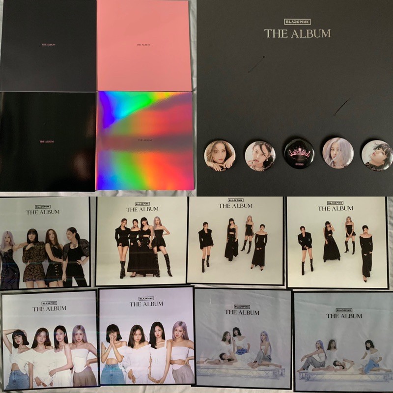 [SHARING] BLACKPINK VINYL LP THE ALBUM PHOTOBOOK PIN LARGE POSTCARD