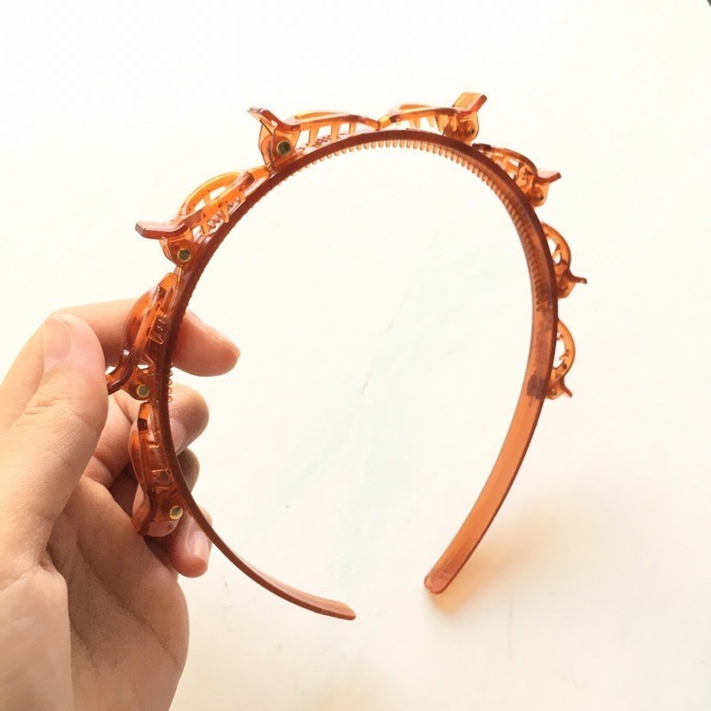 Bando Jepit Rambut 2 in 1 Bando Kepang Bandana