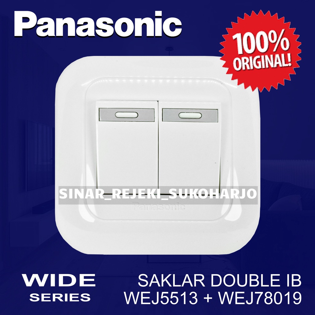 Panasonic Saklar Seri Double Ib Tanam Wej5531 Wej78029 Inbow