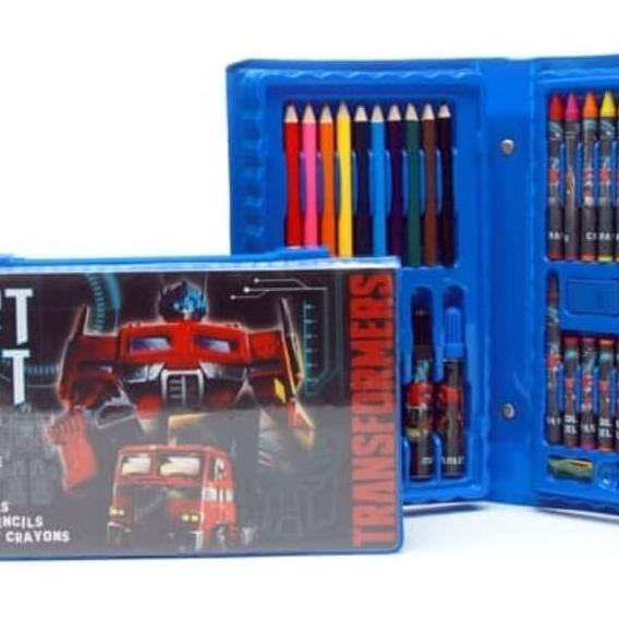 

☟ Transformer Art Set 42 pcs / Alat Mewarnai / Crayon 2071 ☆