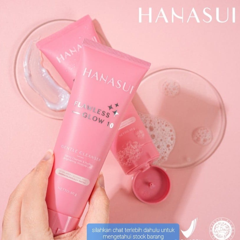 HANASUI FLAWLESS GENTLE CLEANSER FACE WASH WAJAH SAUBN CUCI MUKA