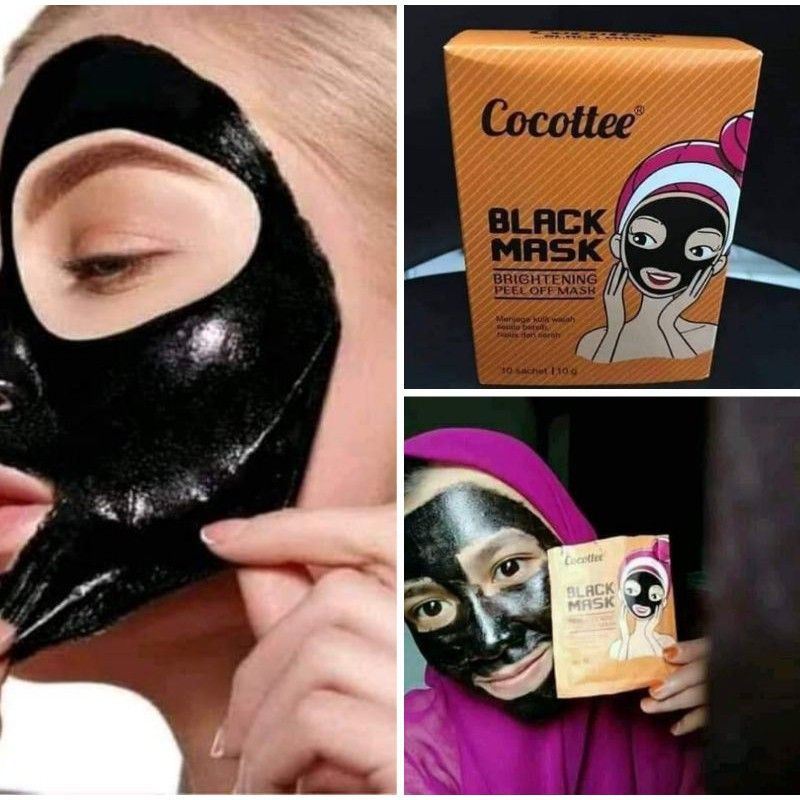 `ღ´ PHINKL `ღ´ Masker Cocotte Black brightening peel off untuk angkat komedo white black head membandel