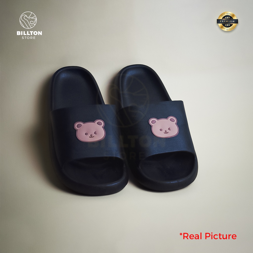 Sandal Karet Selop Wanita Slip On Cute Empuk Premium &amp; Tebal