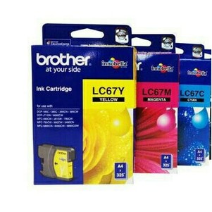 TINTA BROTHER LC 67 @ CYAN,MAGENTA,YELLOW