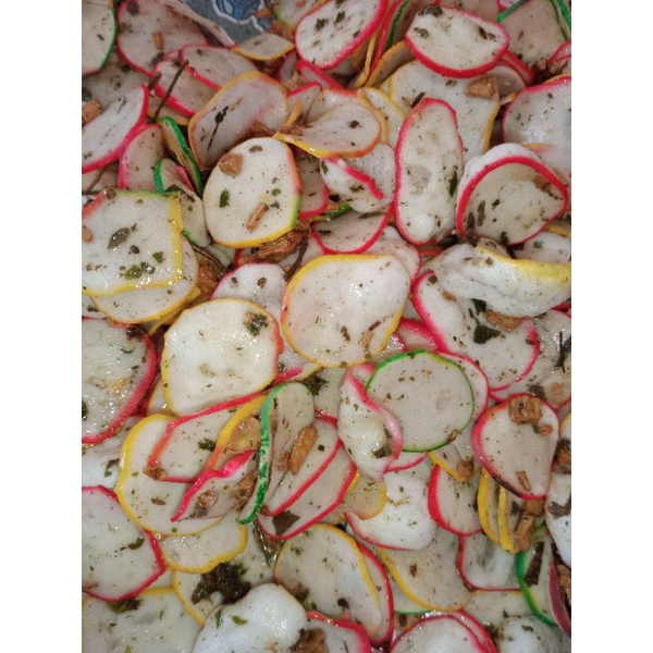 

krupuk seblak asin daun jeruk gurih