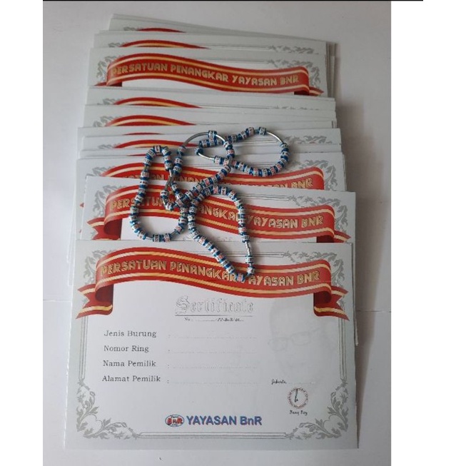 Ring Murai batu BnR + Sertivikat yayasan BnR