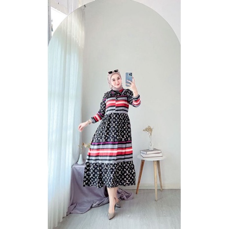 YUMIA MIDI DRESS VIRAL BRANDED